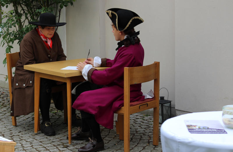 Historische Spielszene